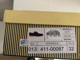 Zapatos niño azul marino El Corte Inglés T32