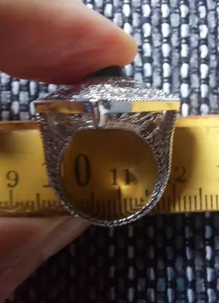 Anello vintage simil smeraldo