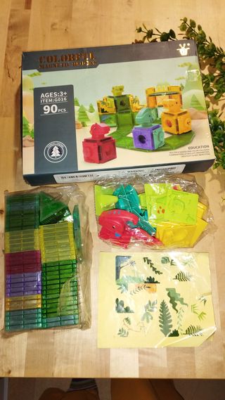 Bloques Magnéticos Construcción Dinosaurios 90
