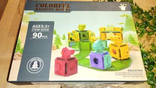 Bloques Magnéticos Construcción Dinosaurios 90