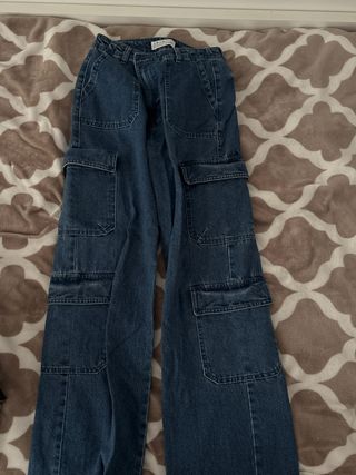 Pantalones cargo vaqueros