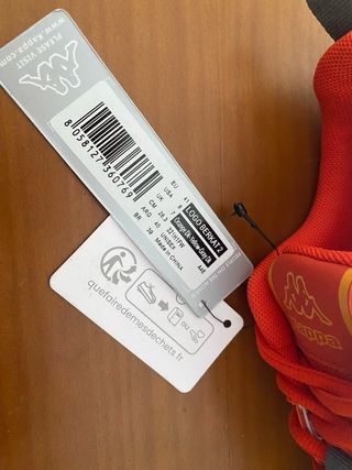 Tênis Kappa Laranja e Cinza Novos