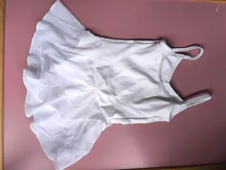 Maillot danza blanco talla 6-7