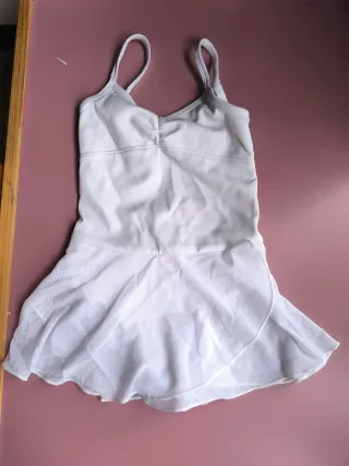 Maillot danza blanco talla 6-7