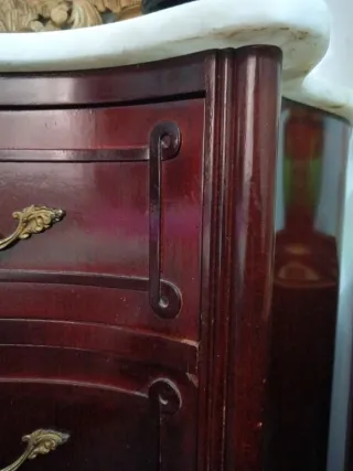 Coqueta tocador madera y mármol