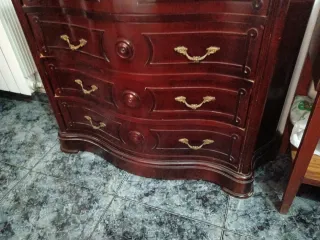 Coqueta tocador madera y mármol