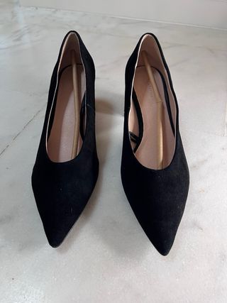 Zapatos de ante negro Cortefiel sin estrenar.