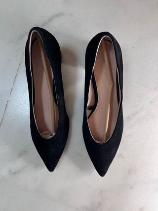 Zapatos de ante negro Cortefiel sin estrenar.