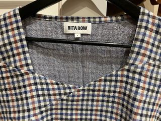 Blusa Rita Row cuadros talla L