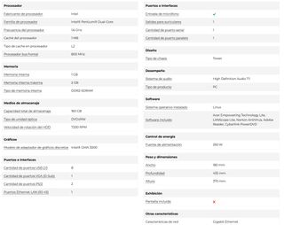 Computer desktop Acer Power FH