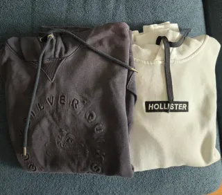Lote 2 felpe Hollister e Quiksilver taglia M