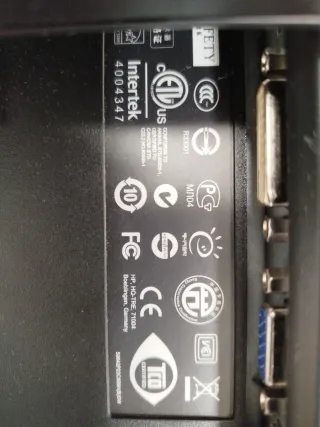 Pantalla de ordenador negra