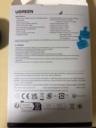 UGREEN HiTune S3 Auriculares Inalámbricos