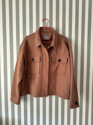 Chaqueta paño corta marrón