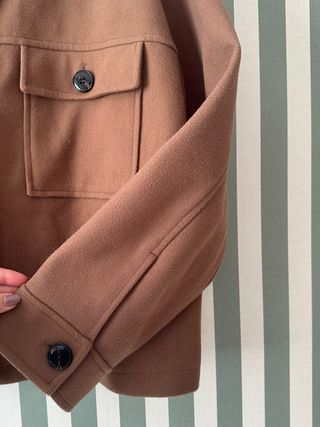 Chaqueta paño corta marrón