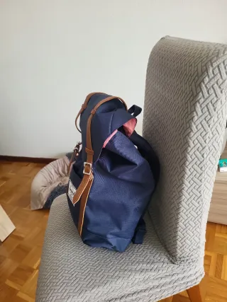 Mochila Herschel Azul Marino Portátil Sin Estrenar