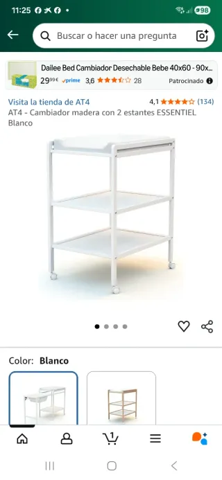 Cambiador de bebé AT4 con estantes. Paso fotos!