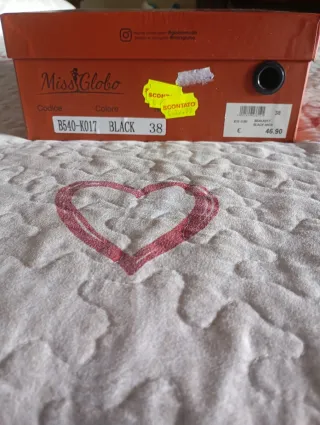 Tronchetto Miss Globo Nero Tg 38 con tacco alto