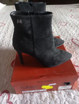 Tronchetto Miss Globo Nero Tg 38 con tacco alto