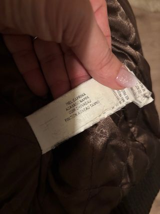 Cazadora Piel Marrón Mujer Talla L