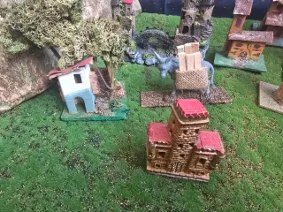 Presepe stock: casette, ponti, mulino