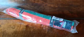 Cinturón artes marciales naranja/verde FUJI 280 cm