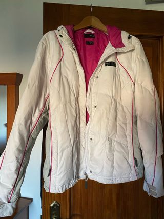 Chaqueta Fila Nieve Blanca y Rosa