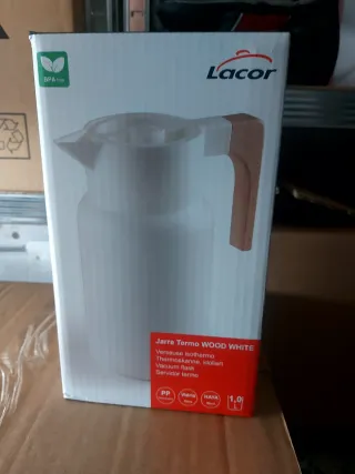 Jarra Termo Lacor WOOD WHITE 1L