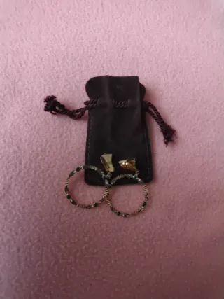 Pendientes fiesta piedras verdes