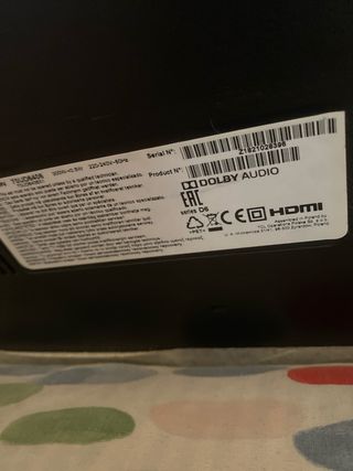 TV 85 moderna solo un poco de cristal ha roto si l