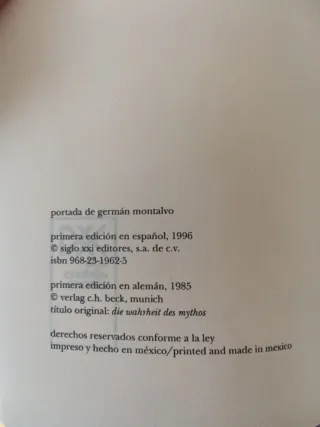La verdad del mito