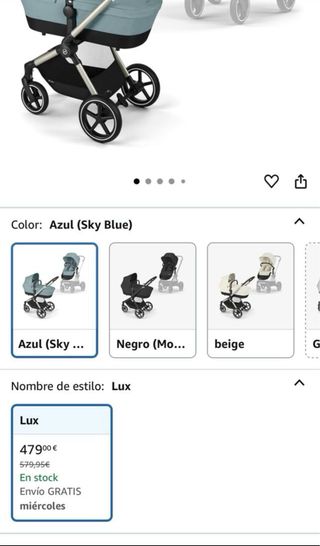 Cochecito Cybex EOS Lux 2 en 1