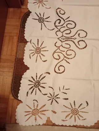 Centro Tavola Vintage Anni 50 Ricamato