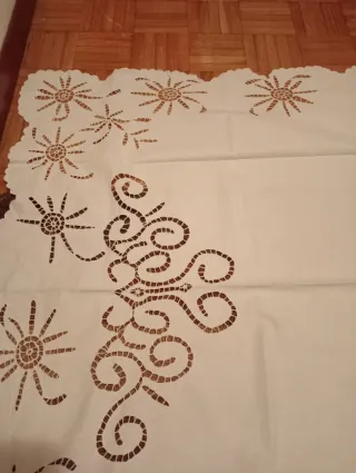 Centro Tavola Vintage Anni 50 Ricamato