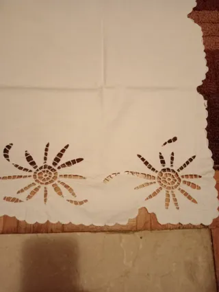 Centro Tavola Vintage Anni 50 Ricamato