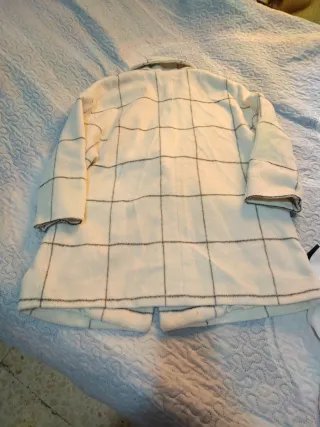 Abrigo cuadros Pull&Bear talla única