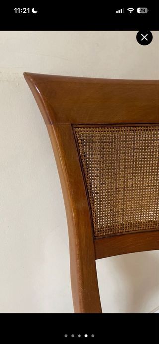 Mesa y 6 Sillas Comedor Madera 115 extensible, 160