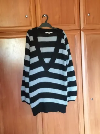 Jersey rayas negro y plata