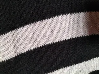 Jersey rayas negro y plata