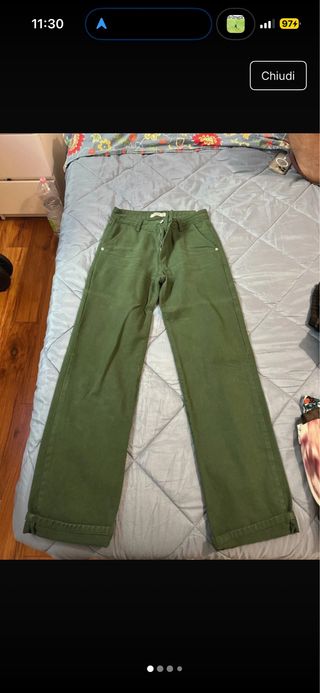 Pantaloni Pull&Bear verdi