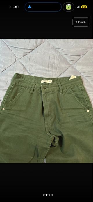 Pantaloni Pull&Bear verdi