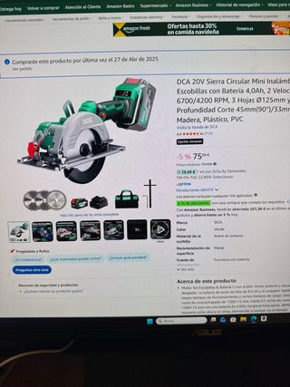 Lijadora orbital y sierra circular