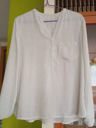 Blusa estampada manga larga