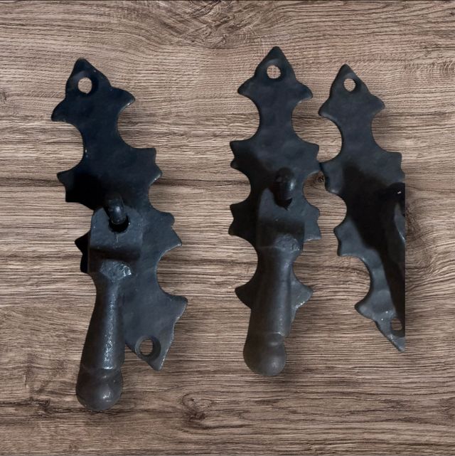 Tiradores negros vintage (6 unidades)