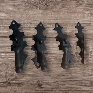 Tiradores negros vintage (6 unidades)