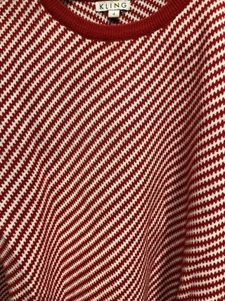 Jersey Kling Rayas Rojo y Blanco Talla 4