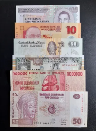 Lote Billetes África