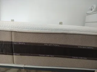 Colchón y somier de 6 patas de alta calidad