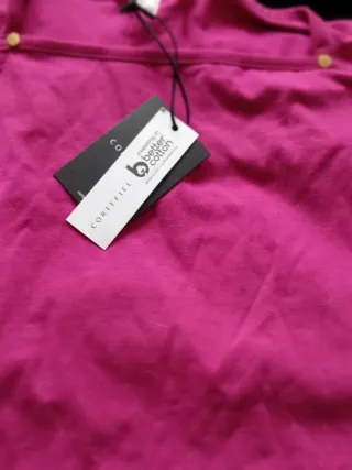 Camiseta Cortefiel Mujer Rosa Talla S