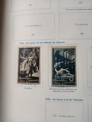 Sellos España 1938 Obreros de Sagunto